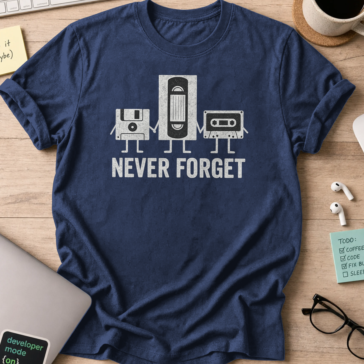 never forget shirt - Navy