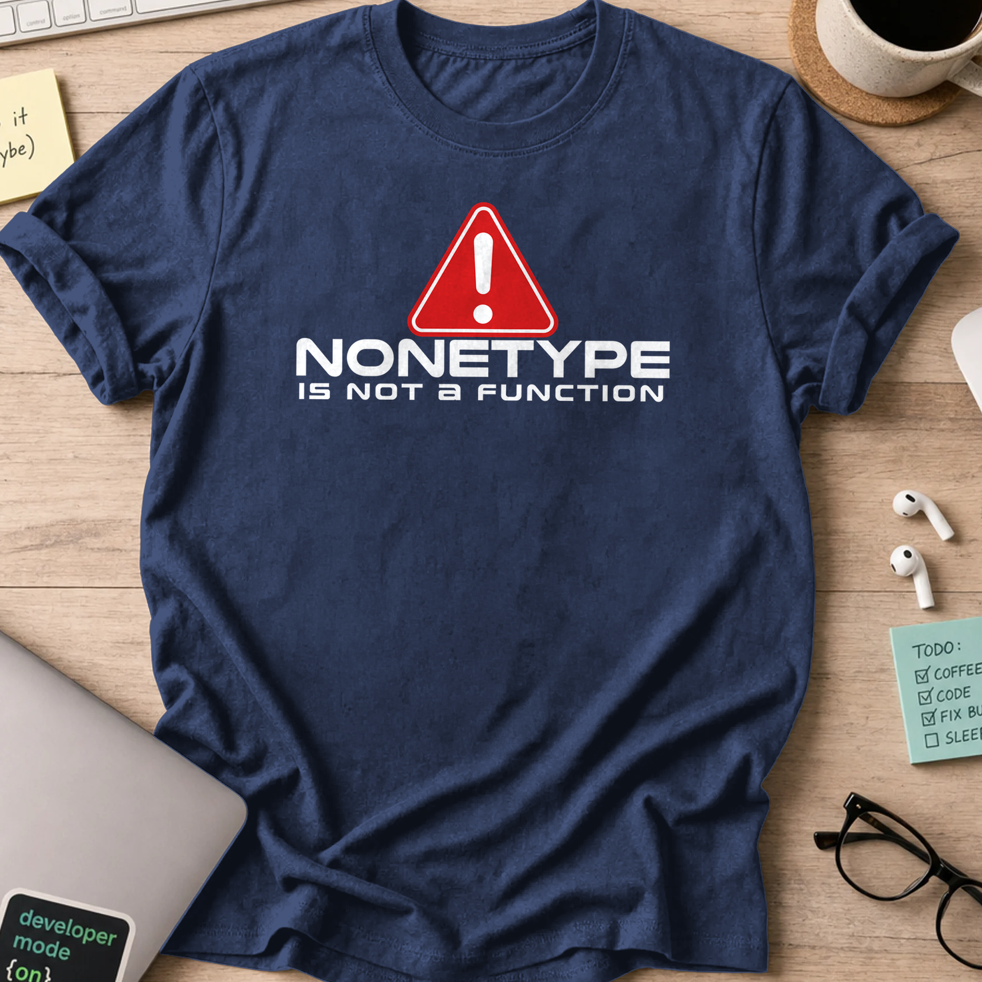 nonetype is not a function shirt - Navy