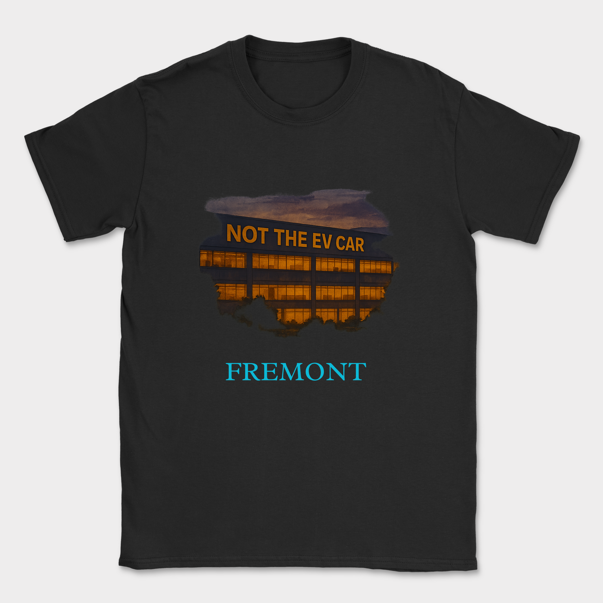 not the EV car company office shirt — Black