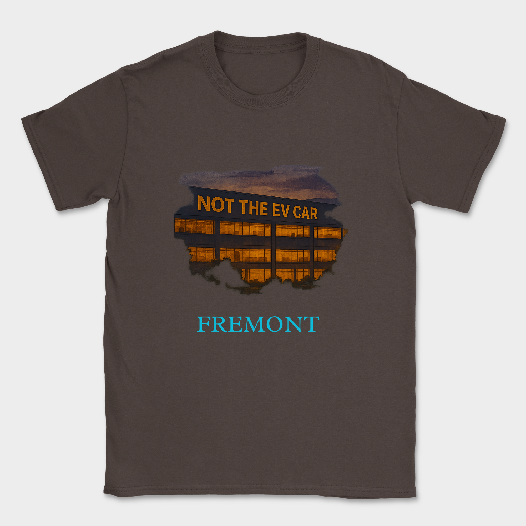 not the EV car company office shirt — Dark Chocolate