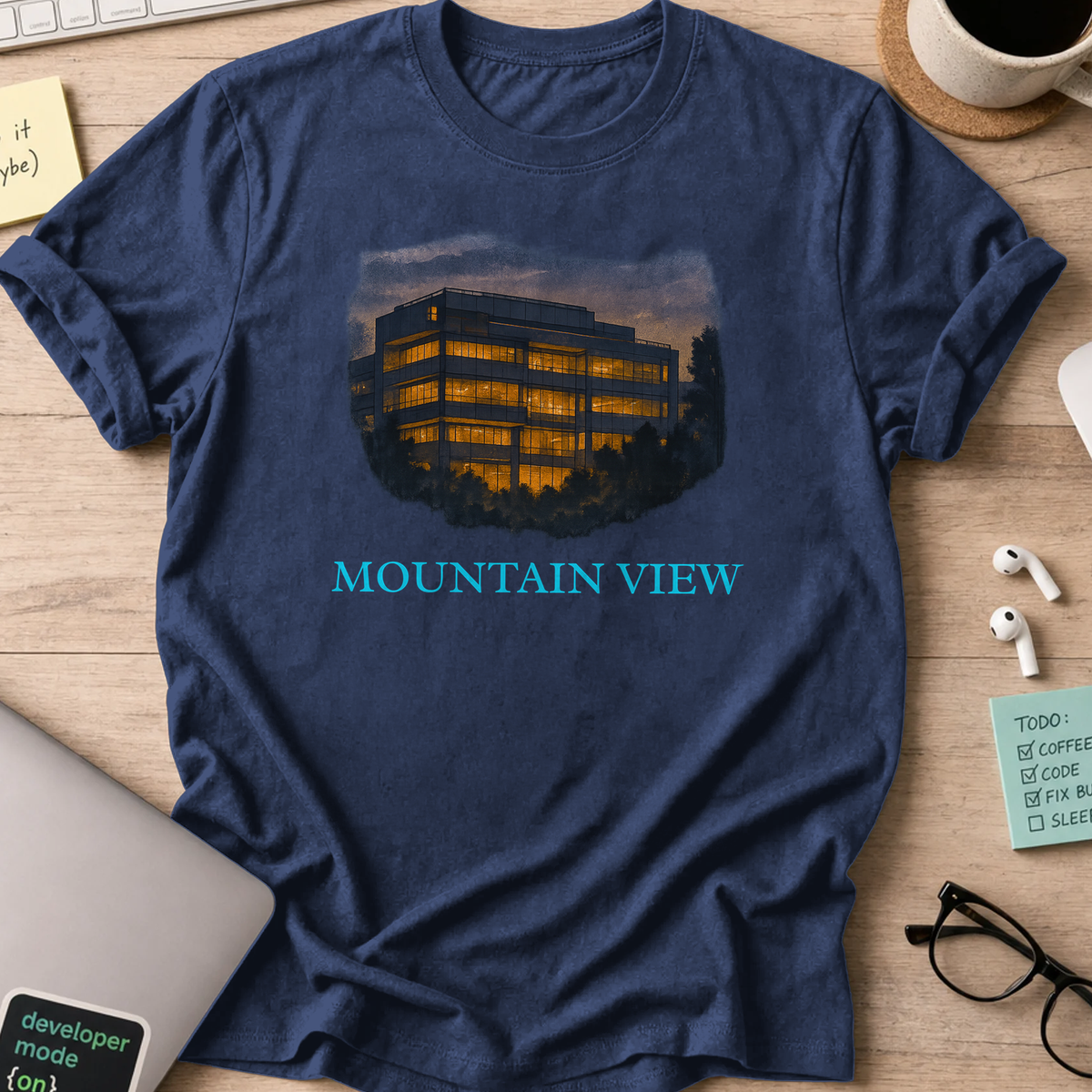 not the software company office shirt - Navy