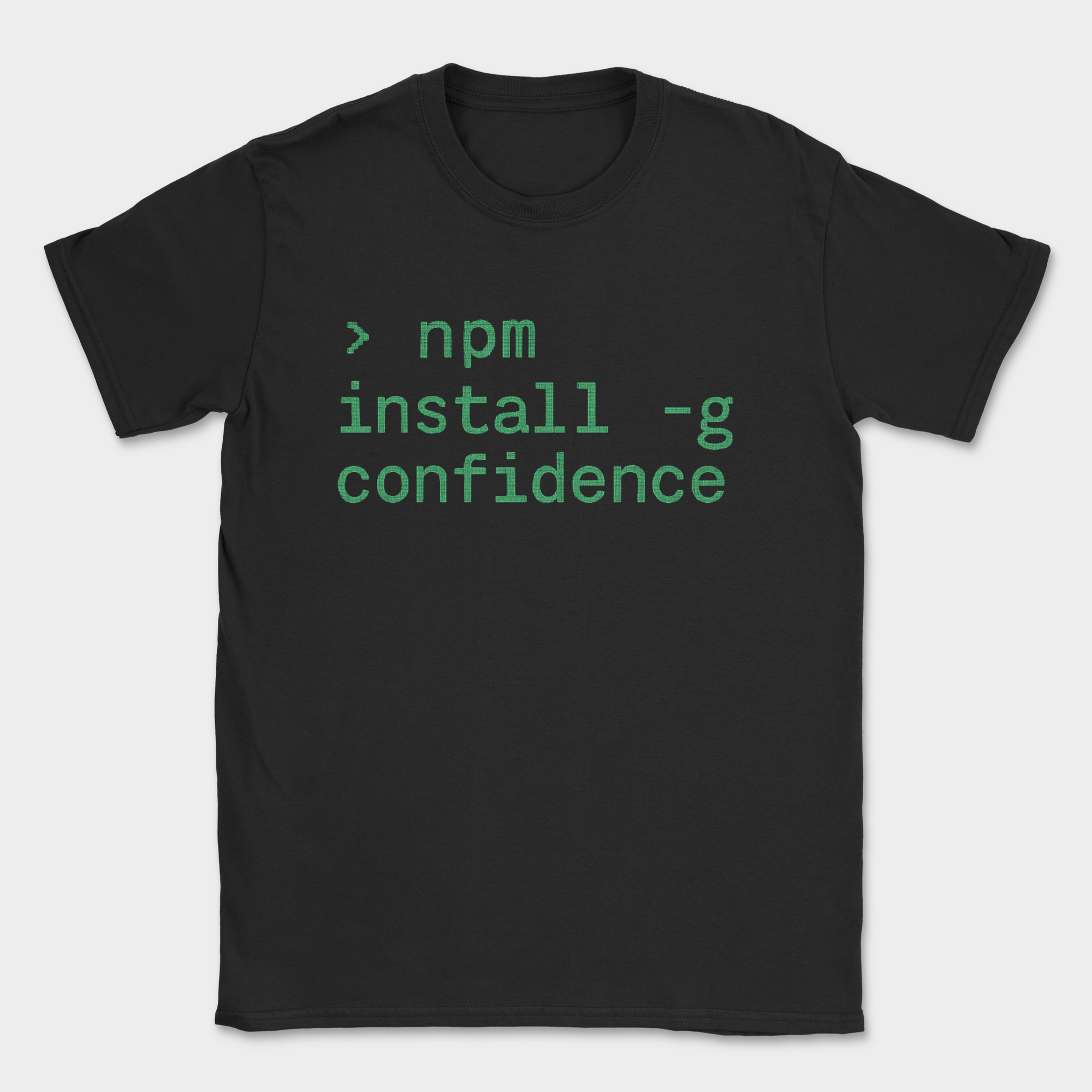 npm install confidence shirt — Black
