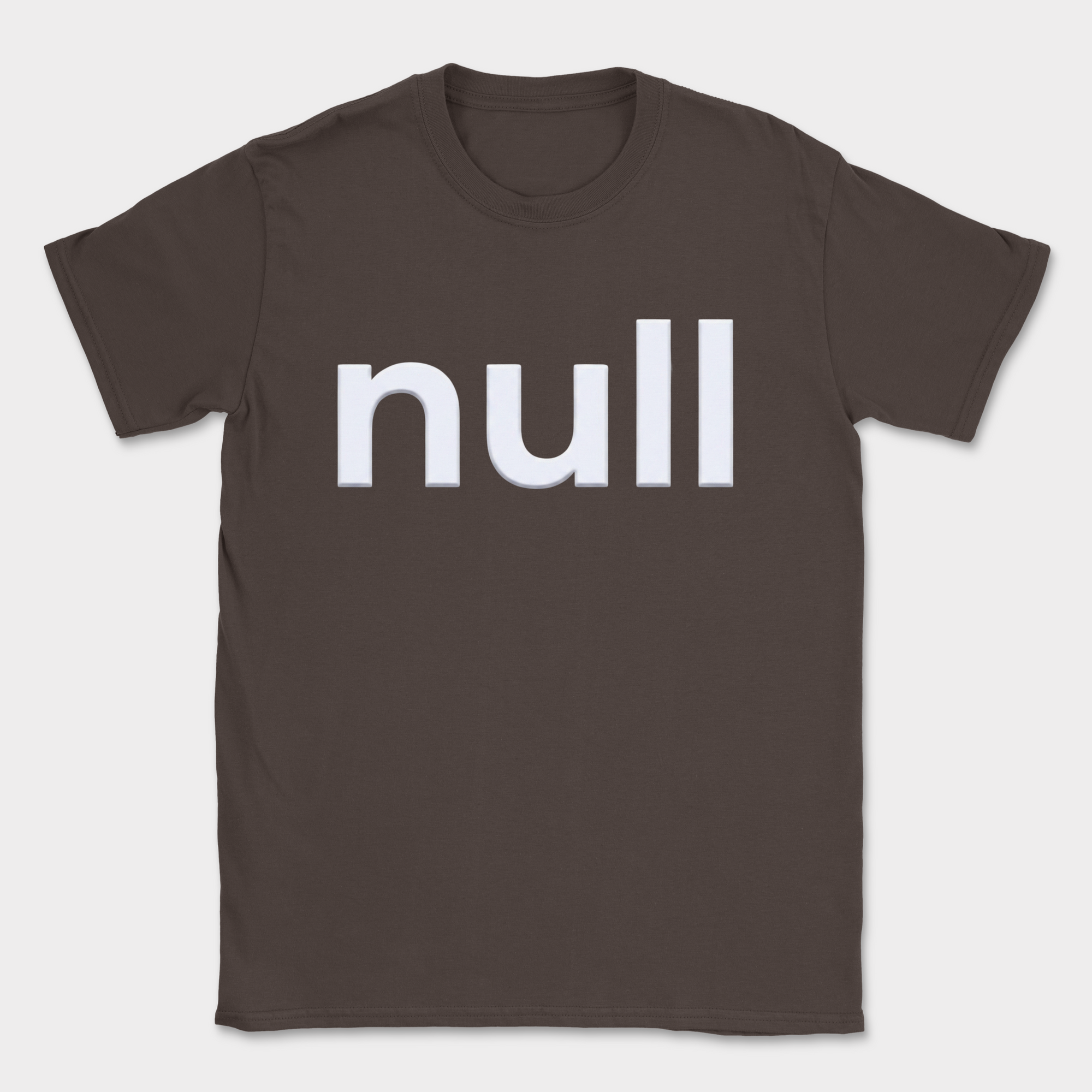 null shirt — Dark Chocolate