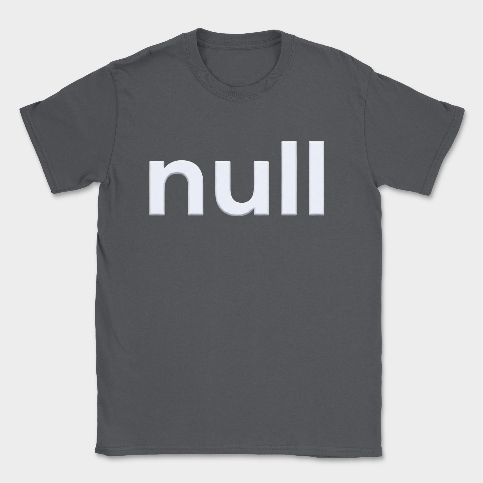 null shirt — Dark Heather Grey