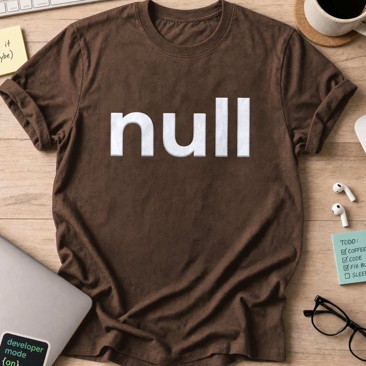 null shirt - Dark Chocolate