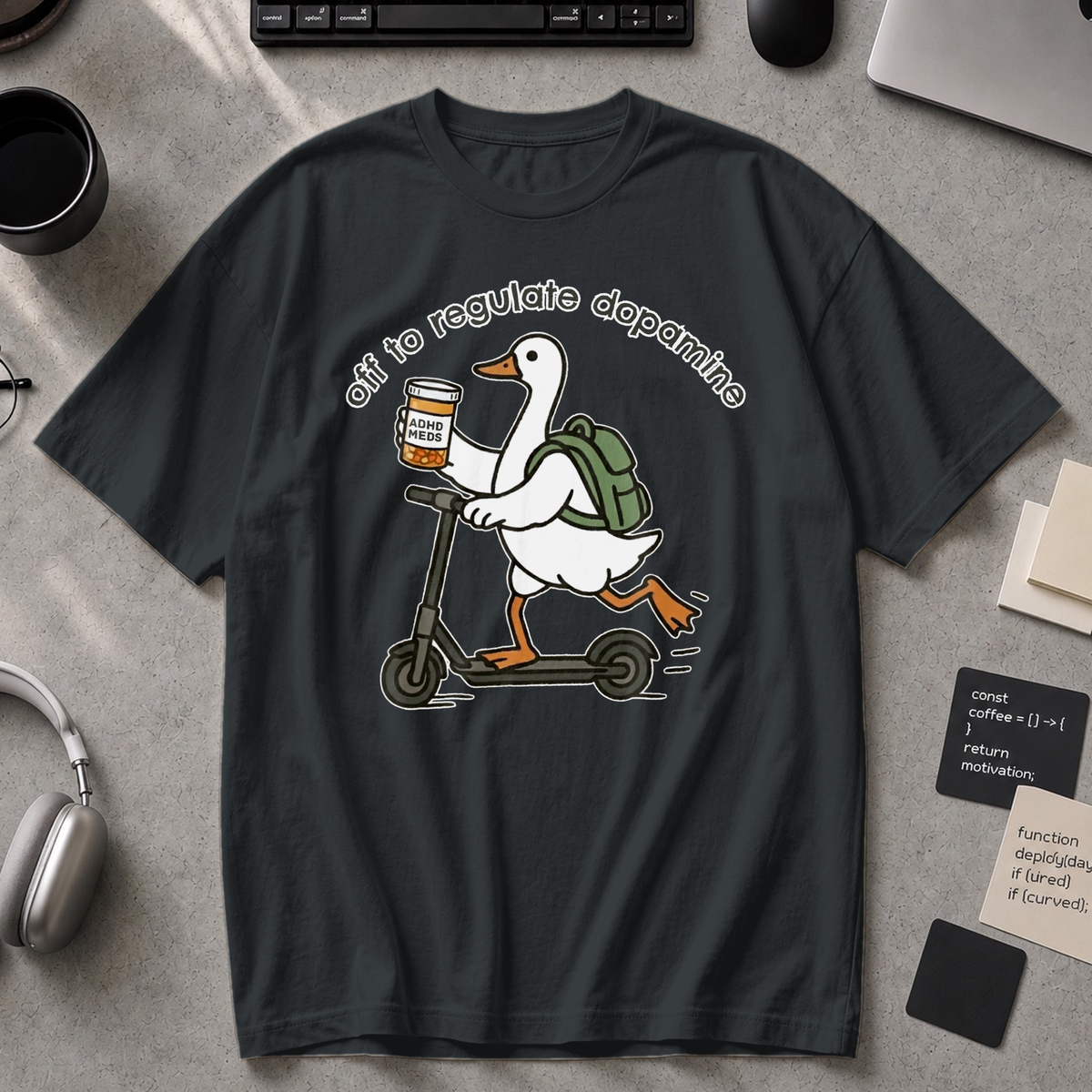 Off To Regulate Dopamine Premium Shirt - Black