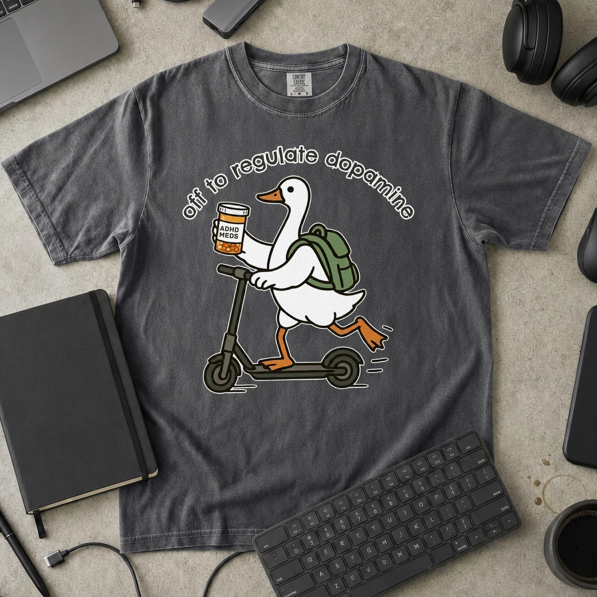 Off To Regulate Dopamine Premium Shirt — pepper Premium Shirt mock-up
