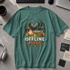 Offline Mode Campfire Premium Shirt - Blue Spruce
