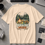 Offline Mode Campfire Premium Shirt - Ivory