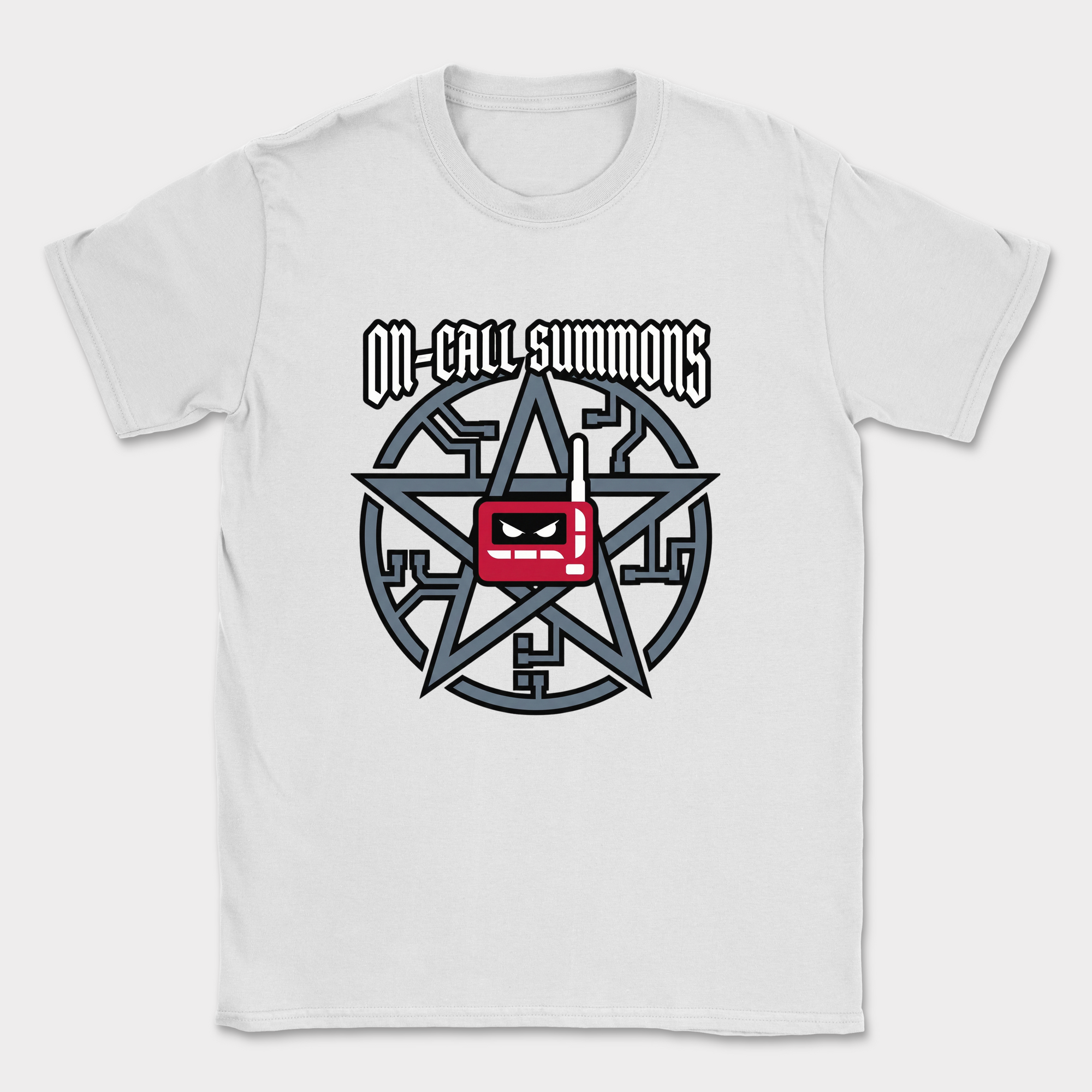 on call summons shirt — White