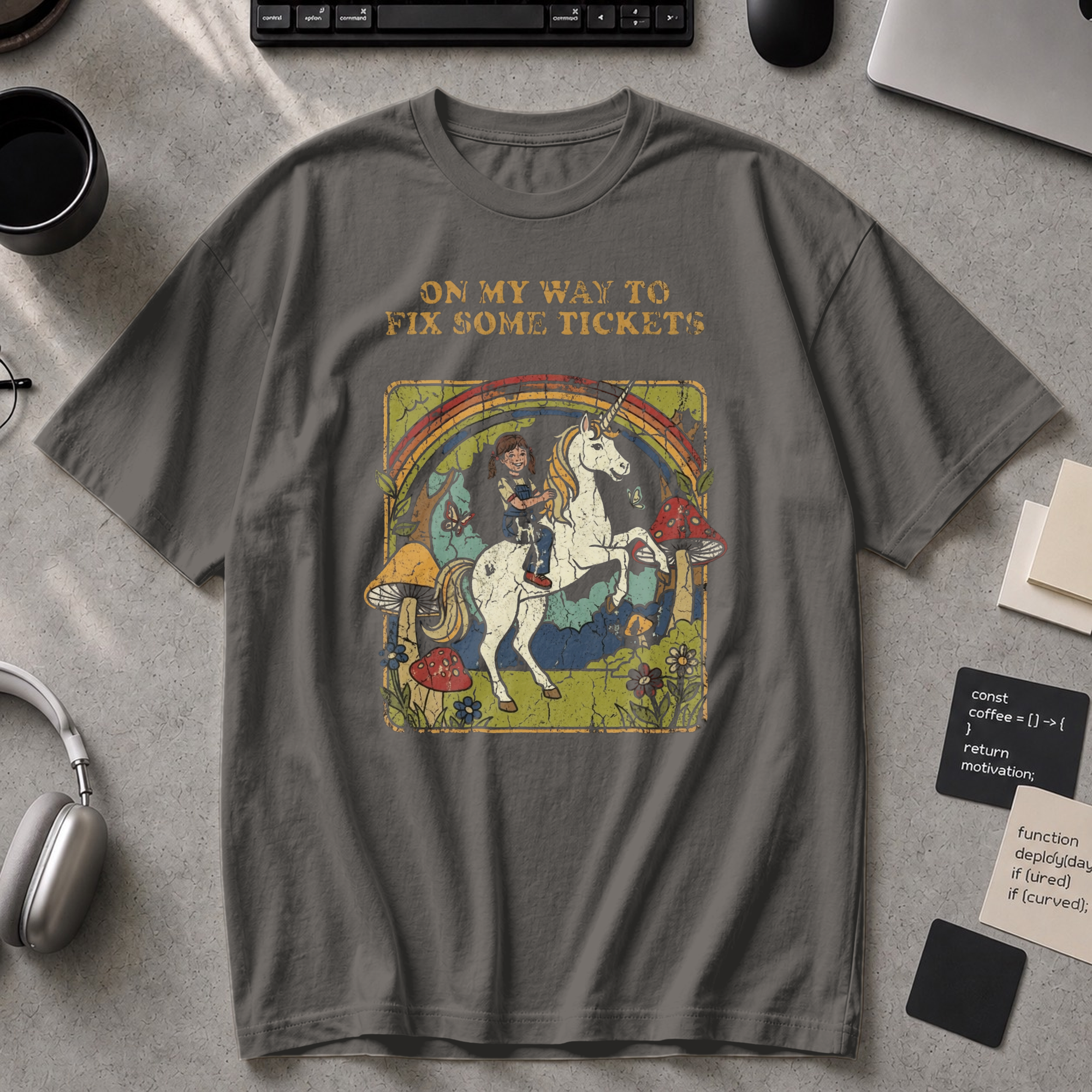 On My Way To Fix Some Tickets Premium Shirt - Pepper
