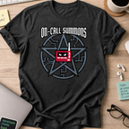 on call summons shirt - Black