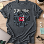 on call summons shirt - Dark Heather