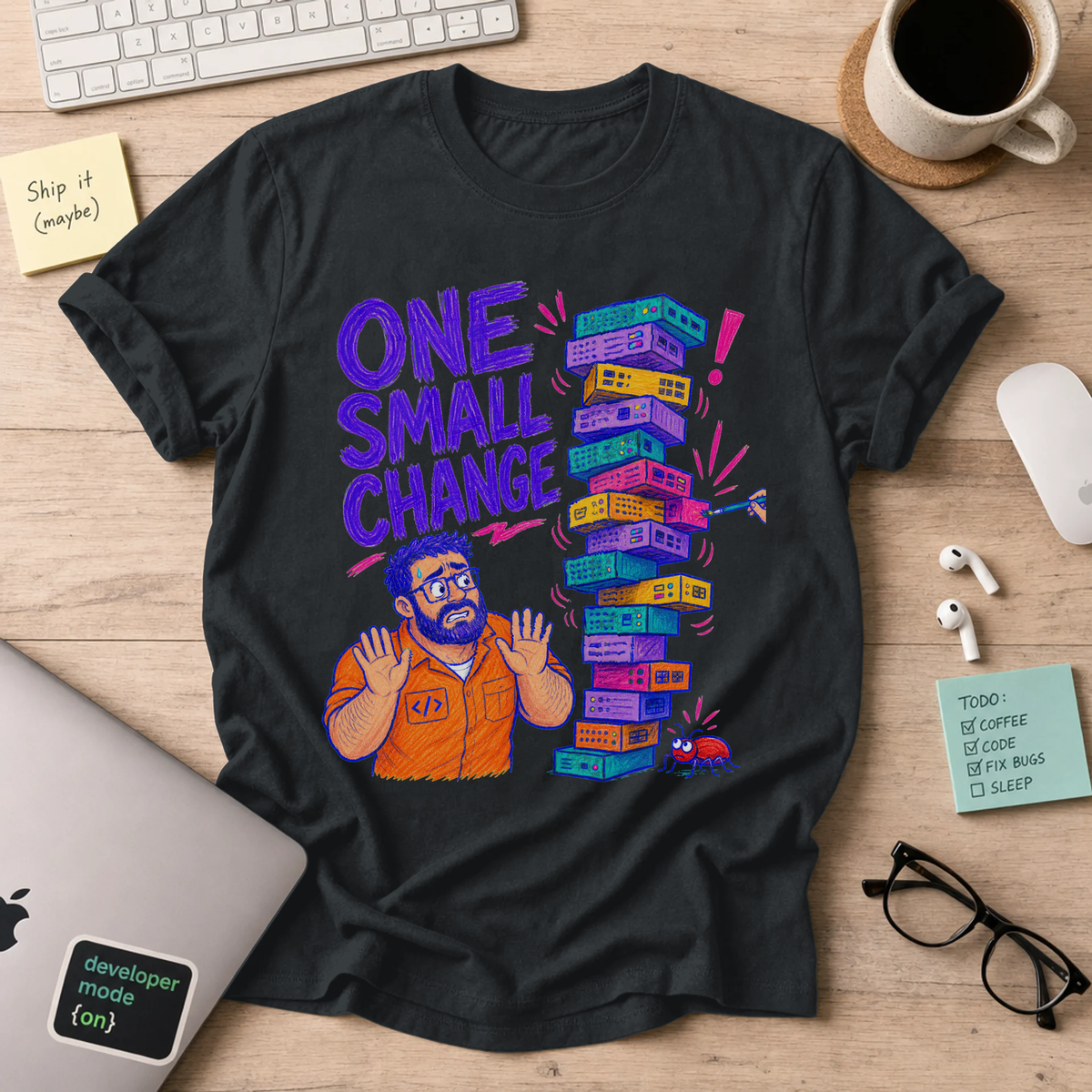 One Small Change Shirt — Black