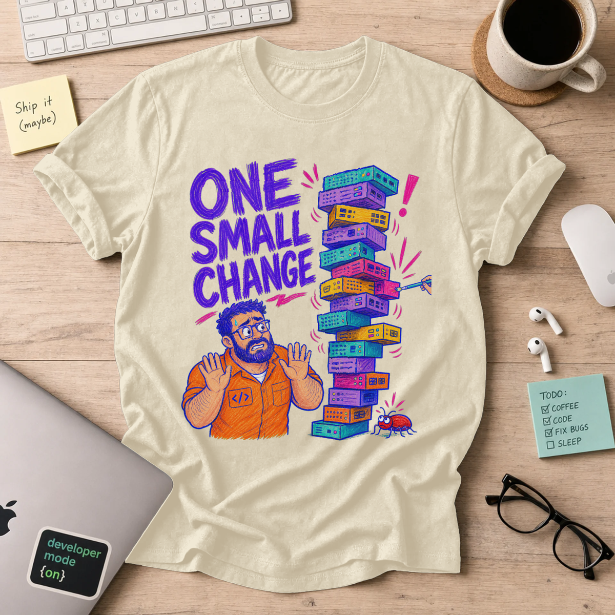 One Small Change Shirt — Natural