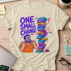 One Small Change Shirt — Natural storefront mockup