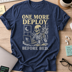 one more deploy before bed skeleton shirt - Navy