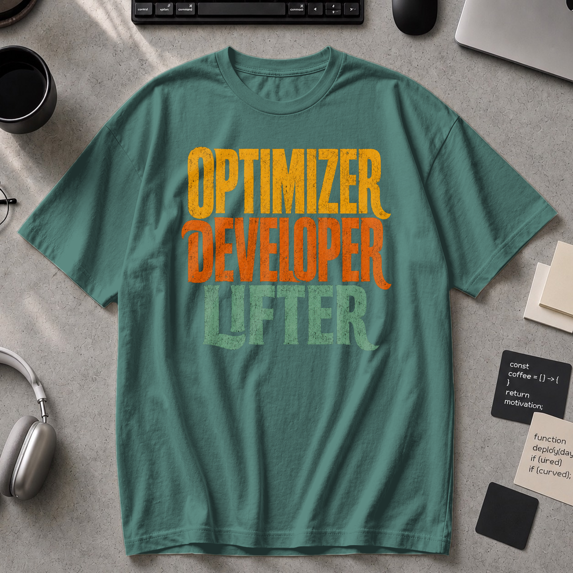Optimizer Developer Lifter Premium Shirt - Blue Spruce