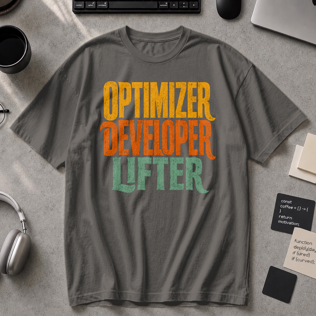 Optimizer Developer Lifter Premium Shirt - Pepper