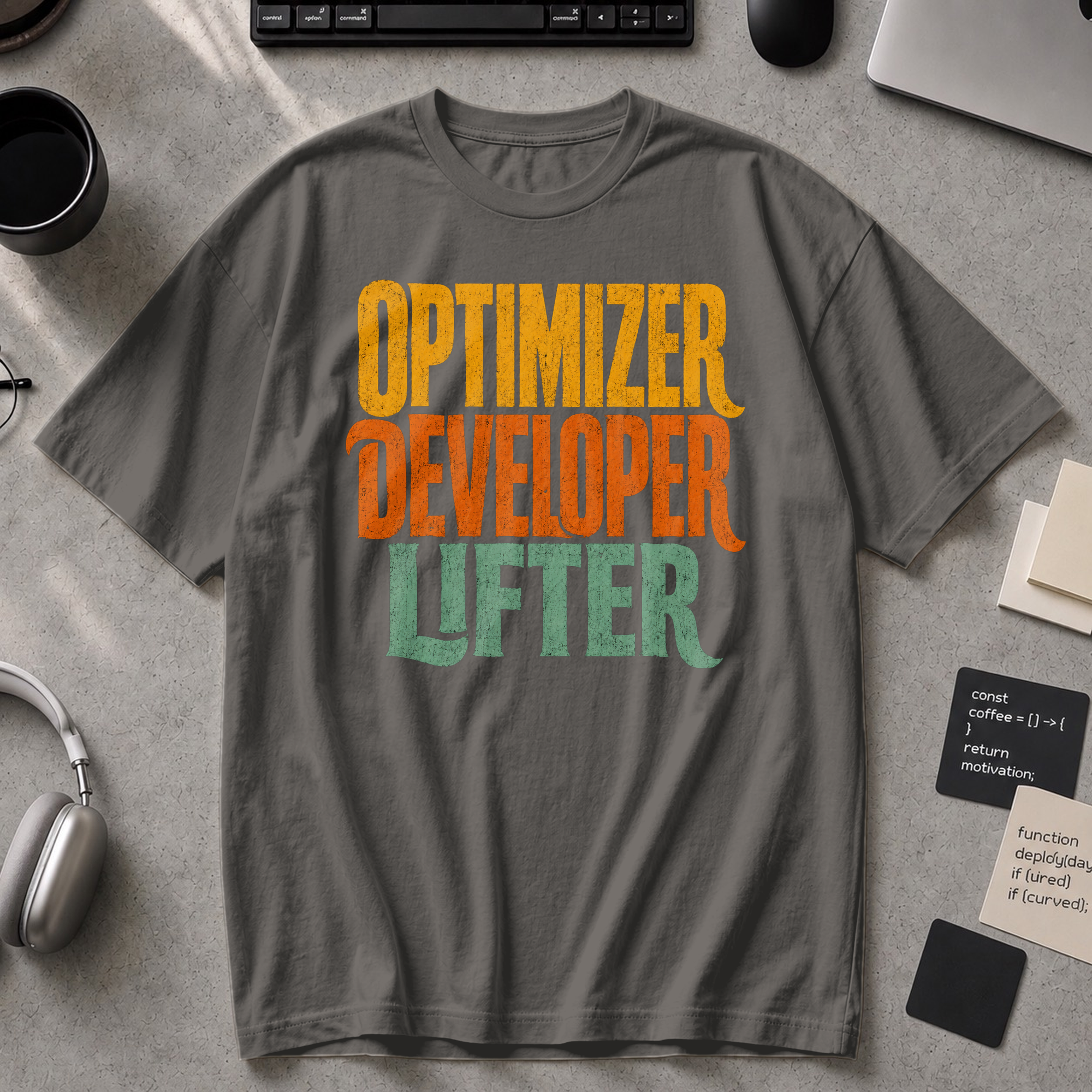 Optimizer Developer Lifter Premium Shirt - Pepper