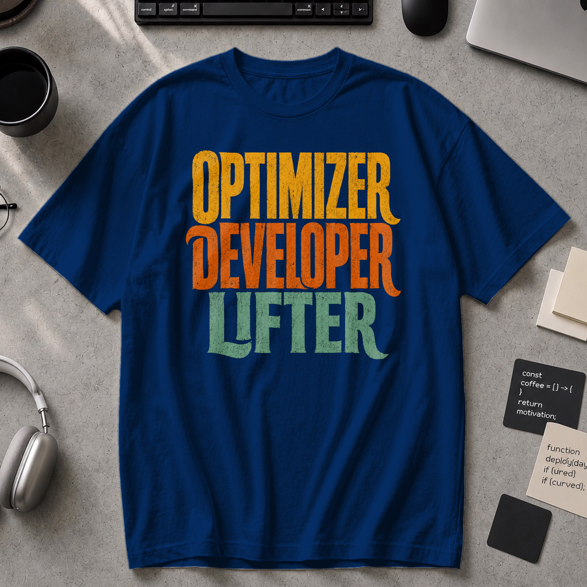 Optimizer Developer Lifter Premium Shirt - True Navy