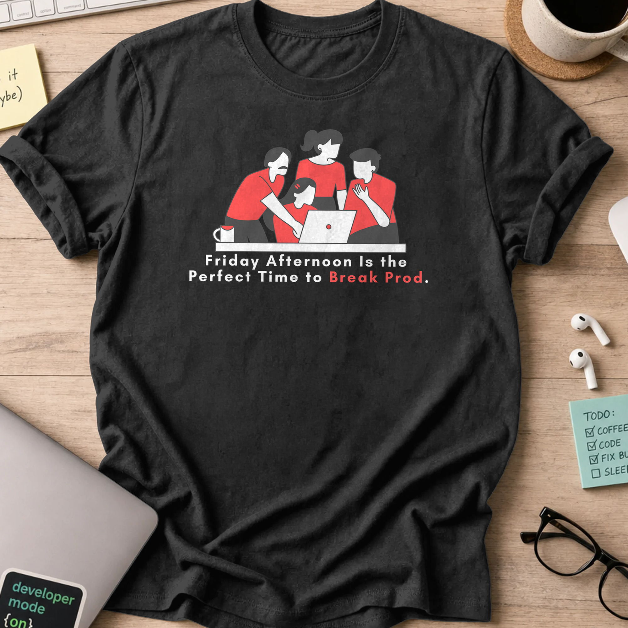 our friday afternoon activity shirt - Black