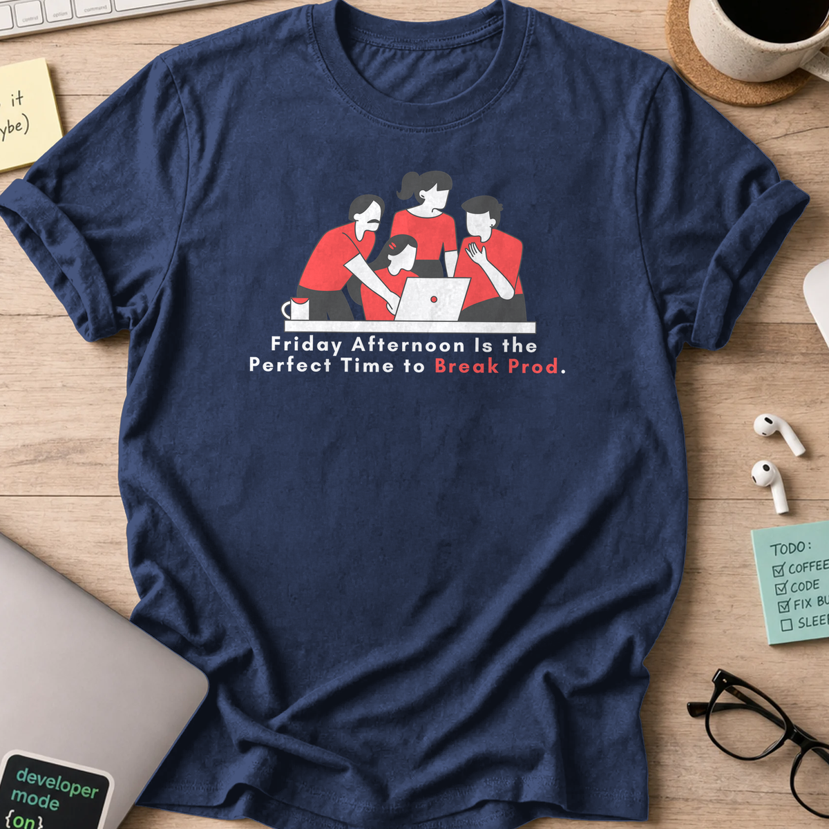 our friday afternoon activity shirt - Navy