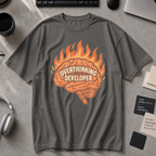 Overthinking Developer Premium Shirt - Pepper