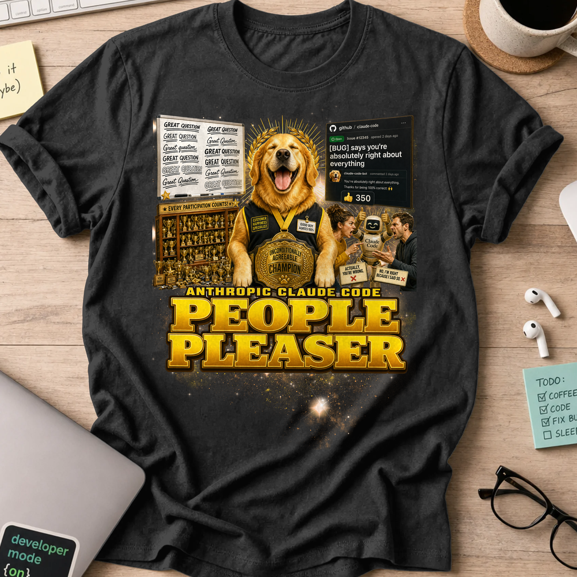 People Pleaser Shirt - Black