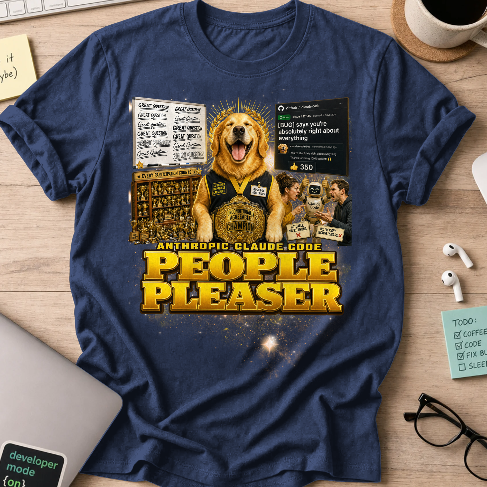 People Pleaser Shirt - Navy