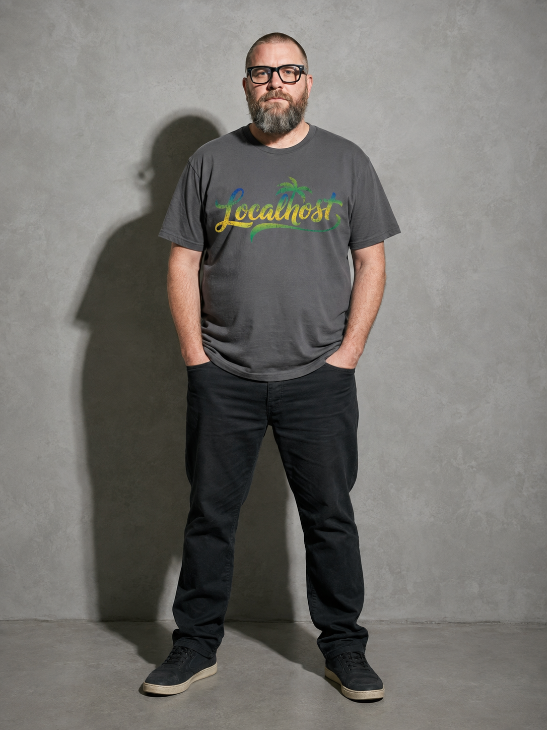 localhost tropical text — Pepper full body