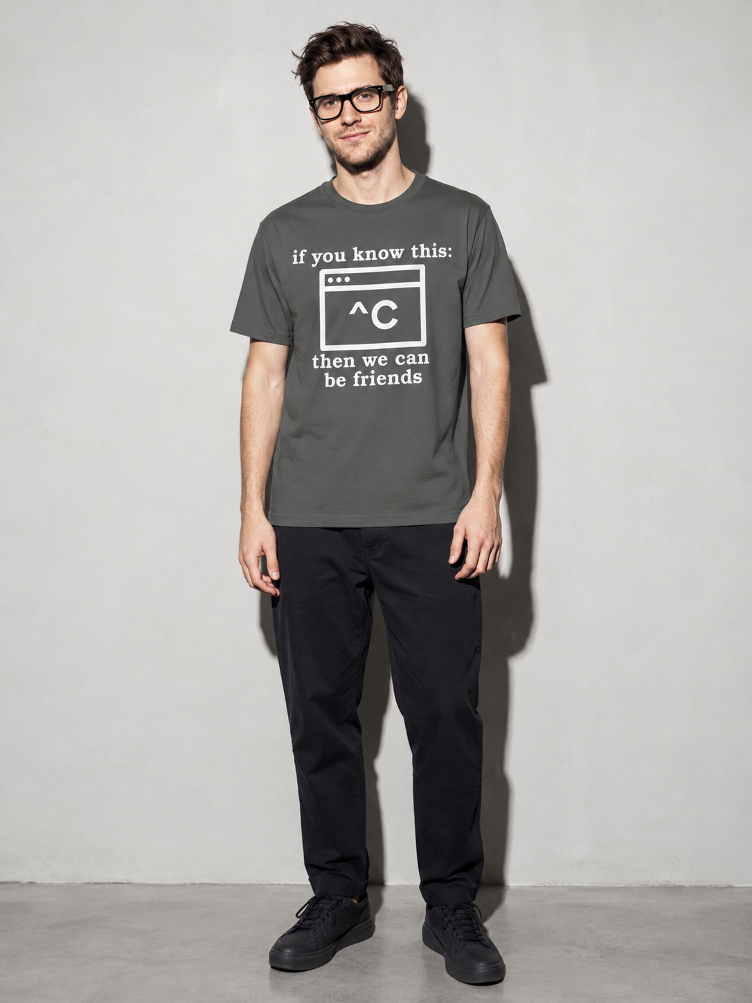 ^c Graphic IT Nerd T-Shirt — Pepper full