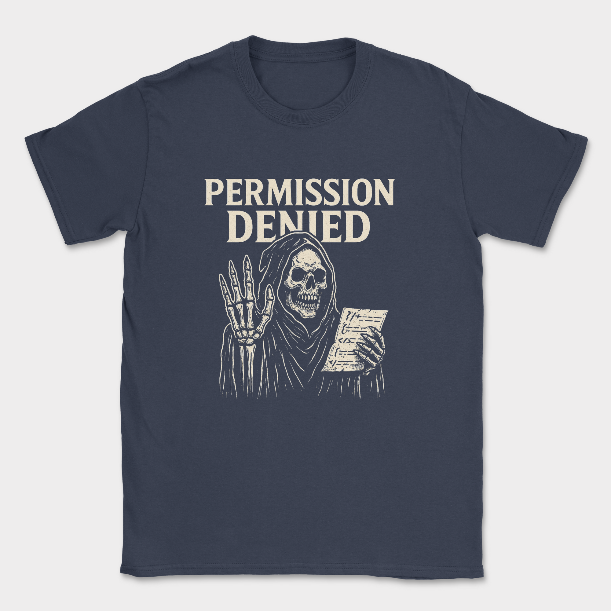 Permission Denied shirt — Navy