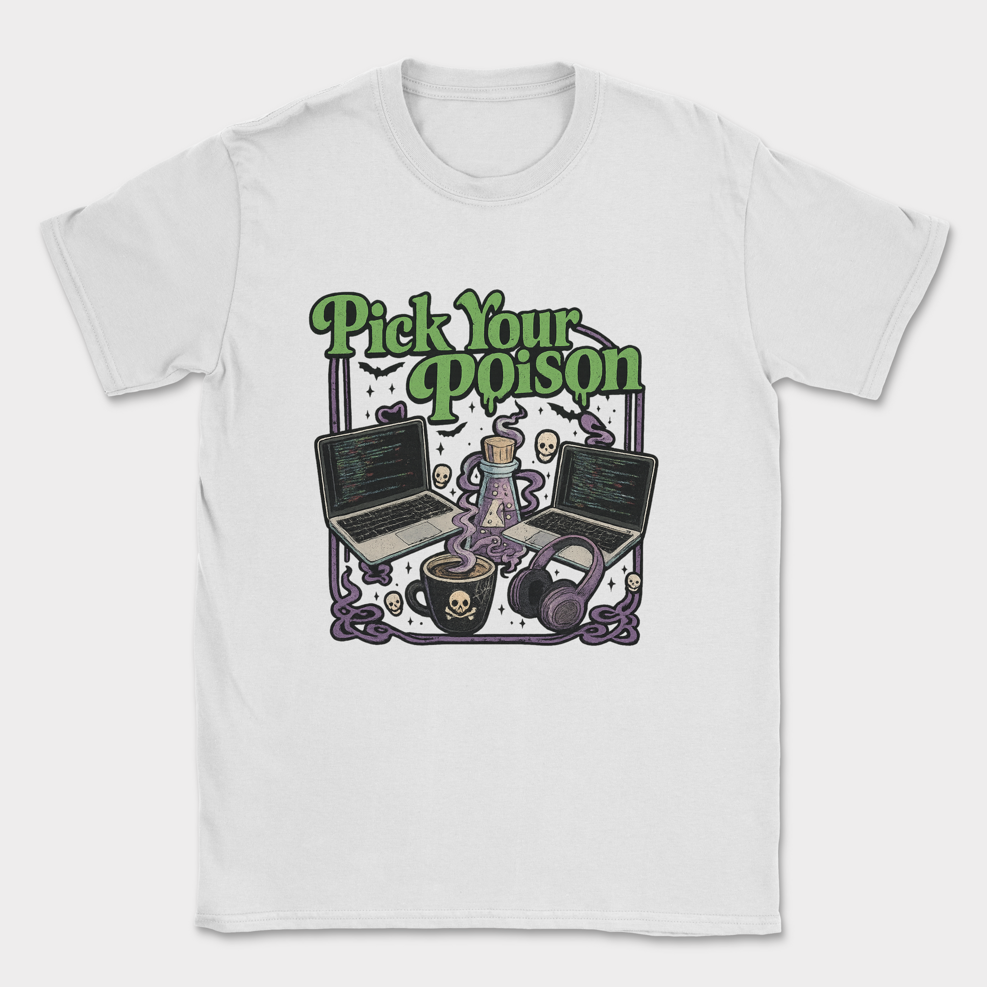 pick your poison shirt — White