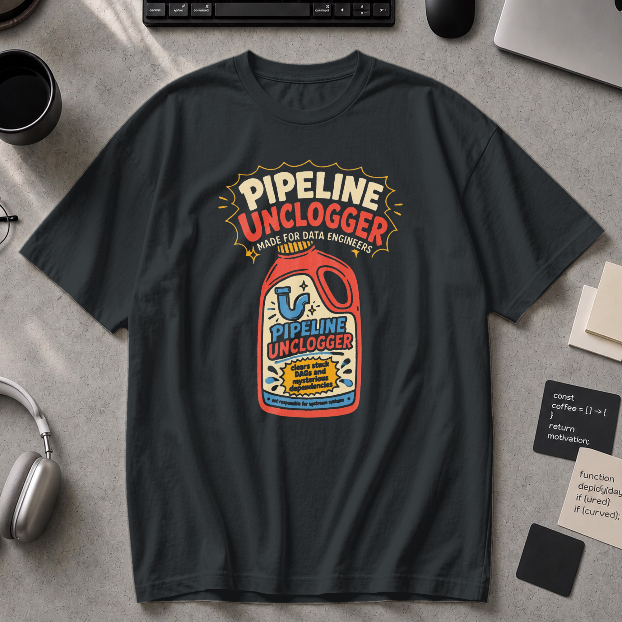 Pipeline Unclogger Premium Shirt - Black