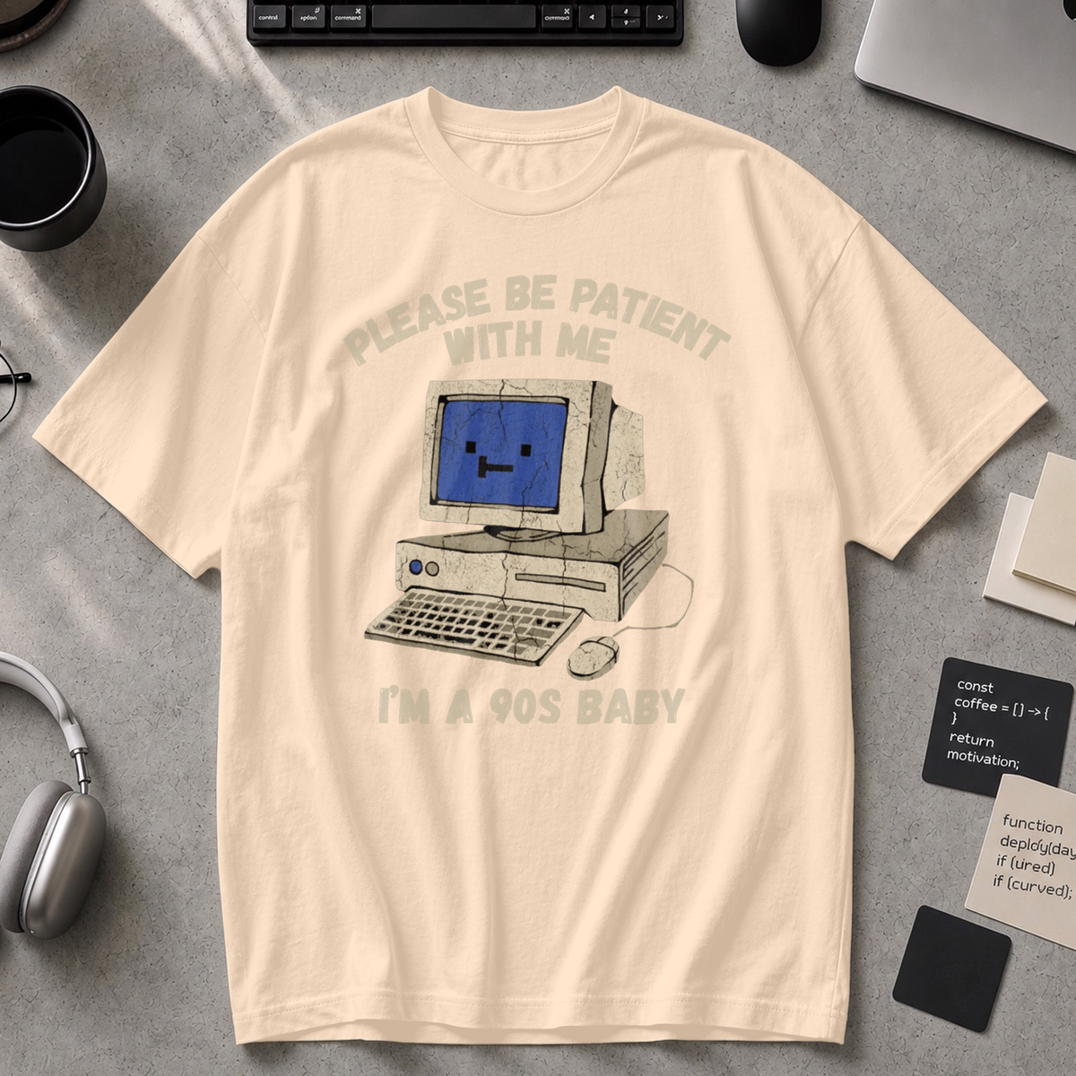 Please Be Patient I'm A 90s Baby Premium Shirt - Ivory