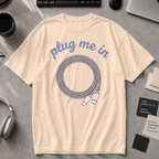 Plug Me In Premium Shirt - Ivory