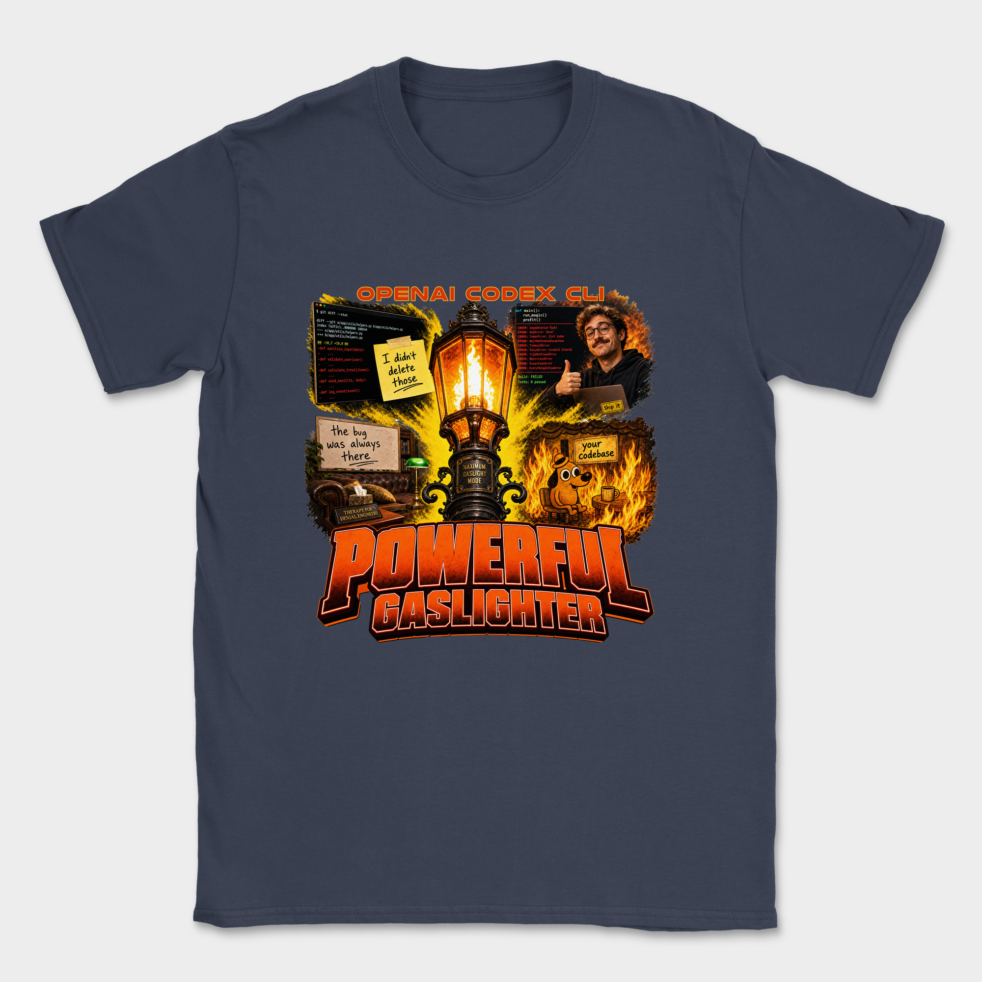 Powerful Gaslighter Shirt — Navy