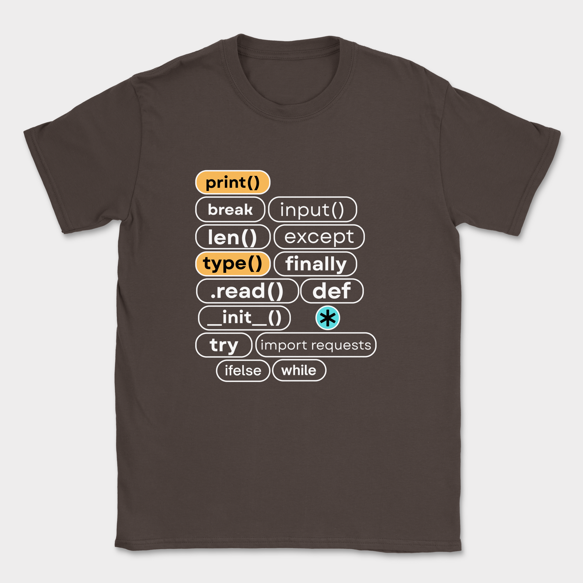 print break input shirt — Dark Chocolate