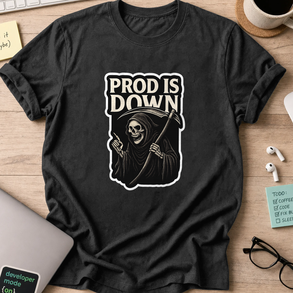 Prod is Down shirt - Black