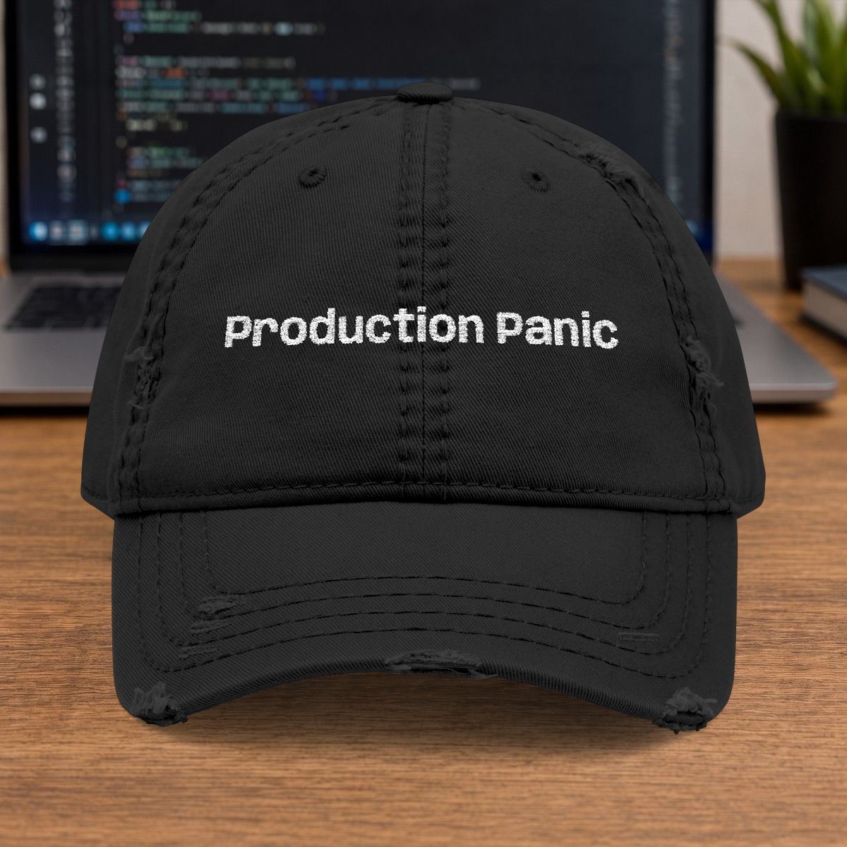 Production Panic Embroidered Cap