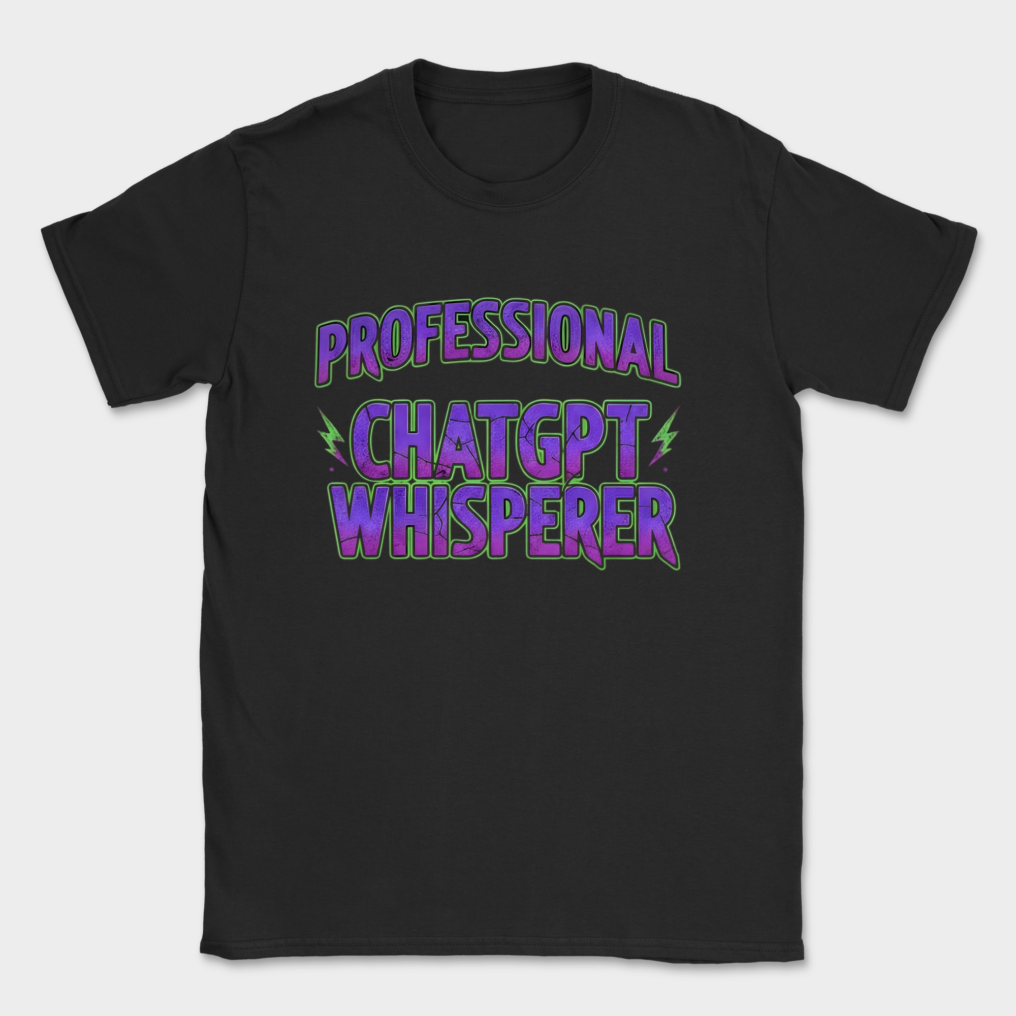 professional chatgpt whisperer shirt — Black