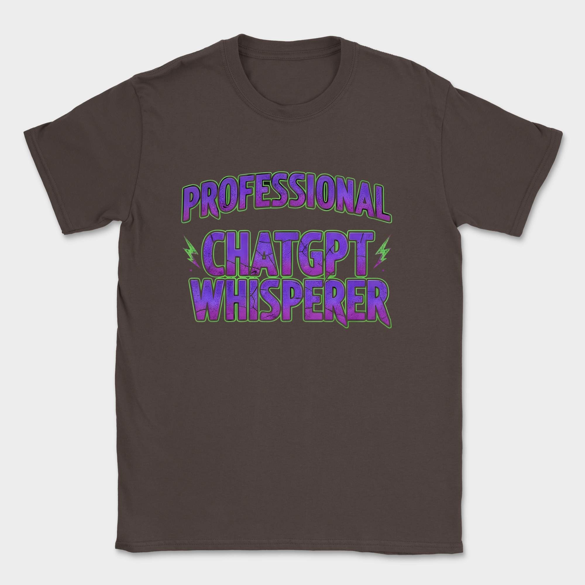 professional chatgpt whisperer shirt — Dark Chocolate