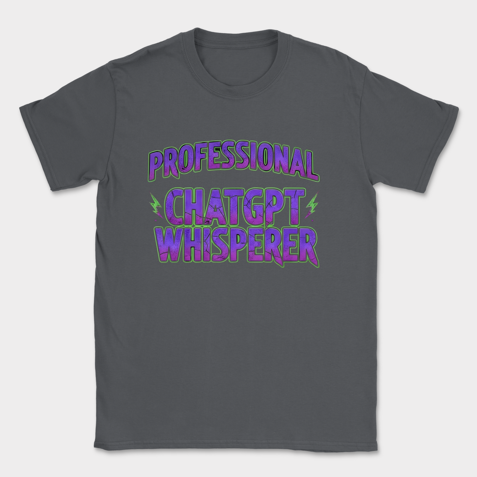 professional chatgpt whisperer shirt — Dark Heather Grey