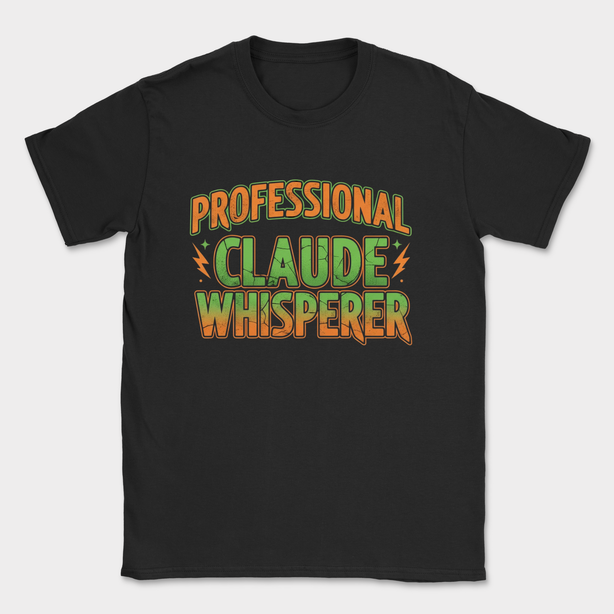 professional claude whisperer shirt — Black