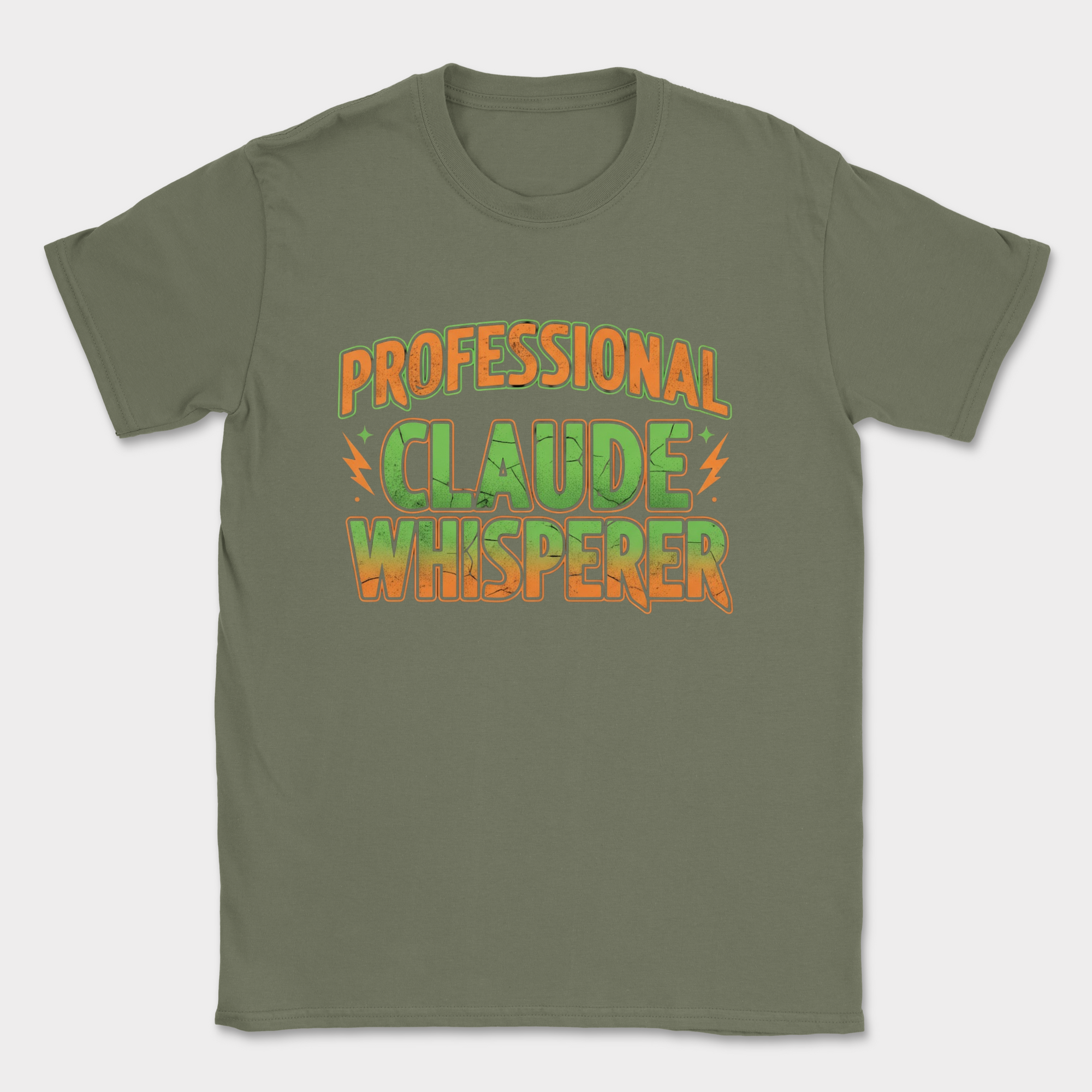 professional claude whisperer shirt — Military Green