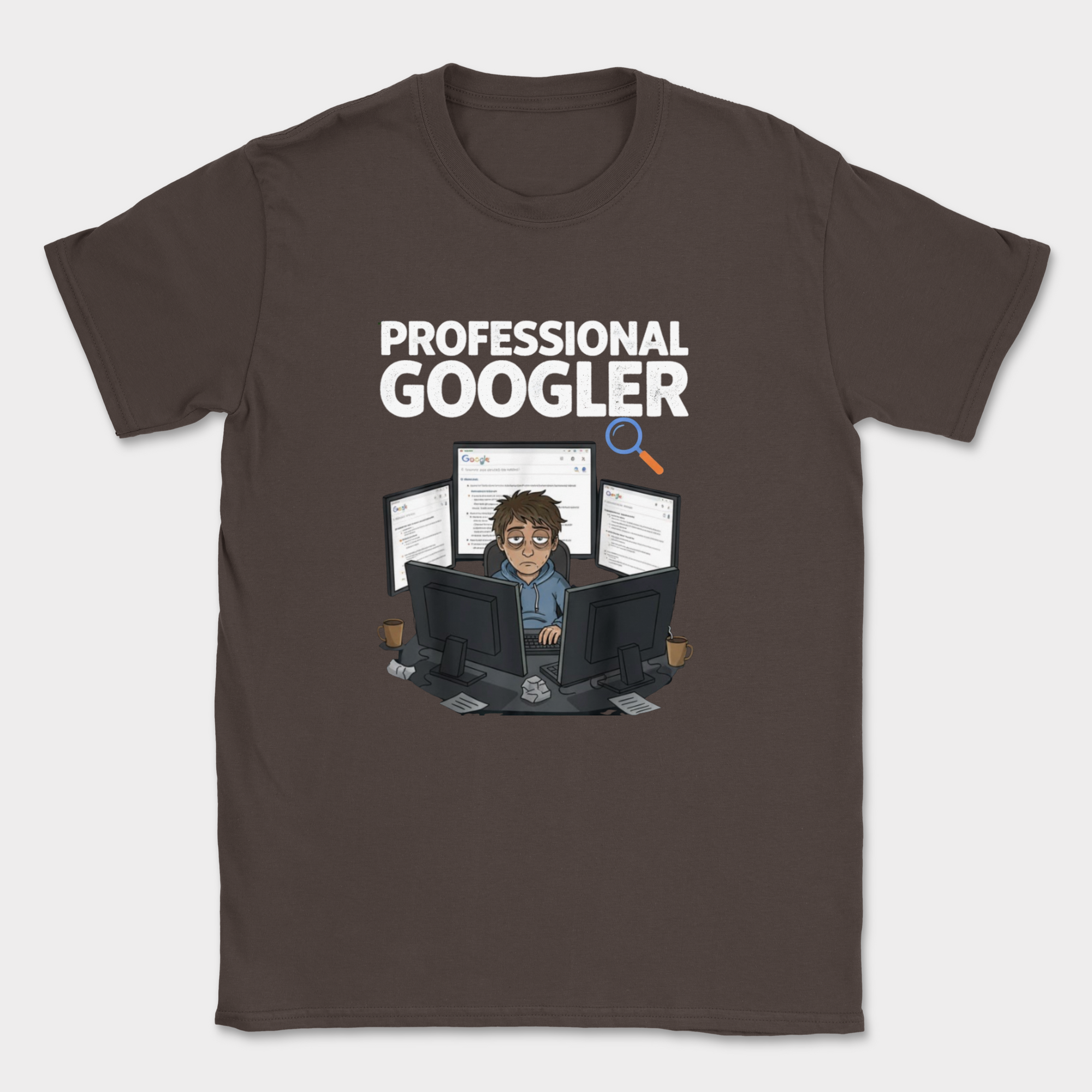 professional googler shirt — Dark Chocolate