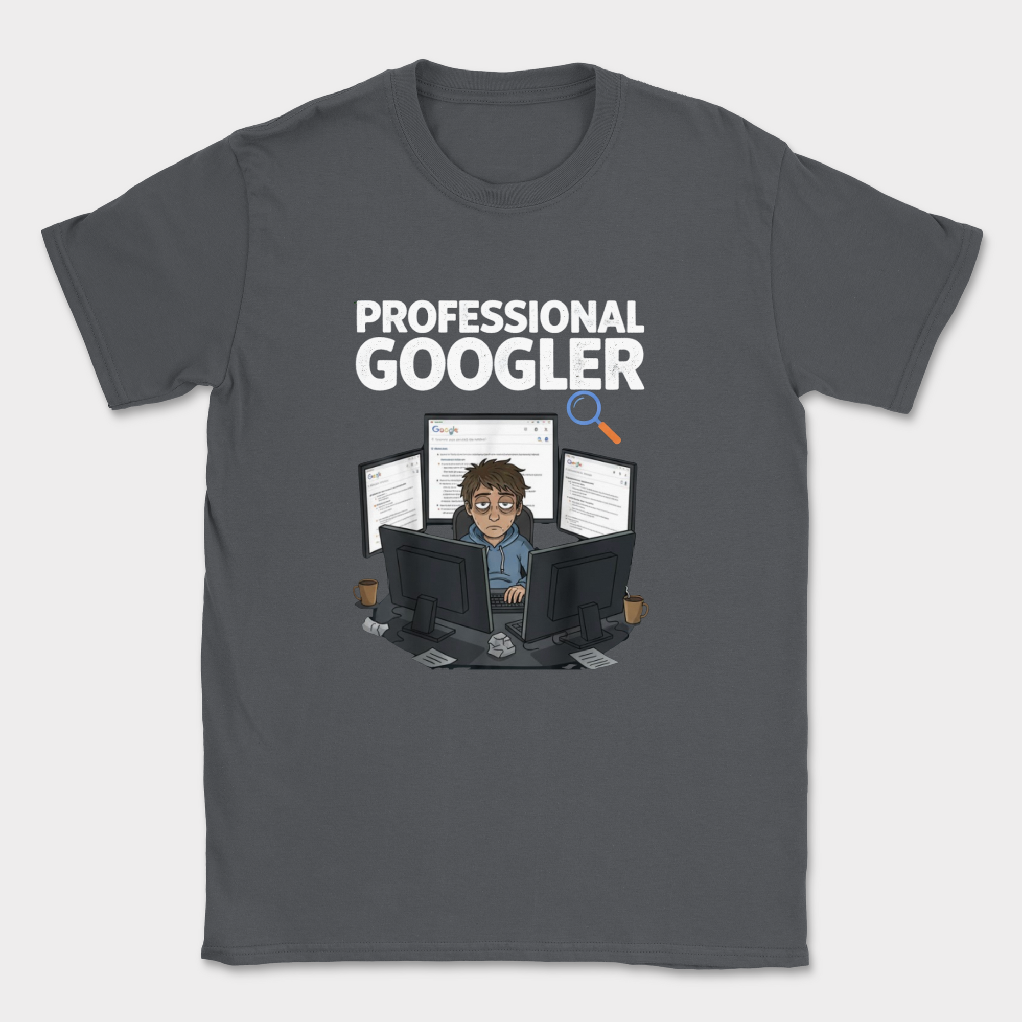 professional googler shirt — Dark Heather Grey
