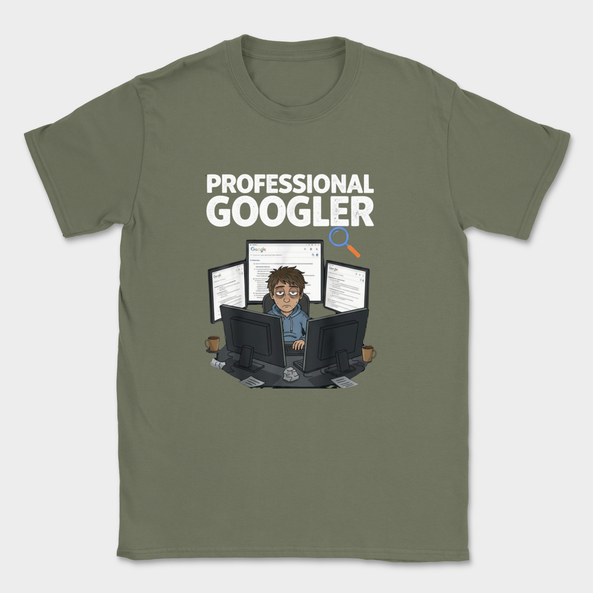 professional googler shirt — Military Green