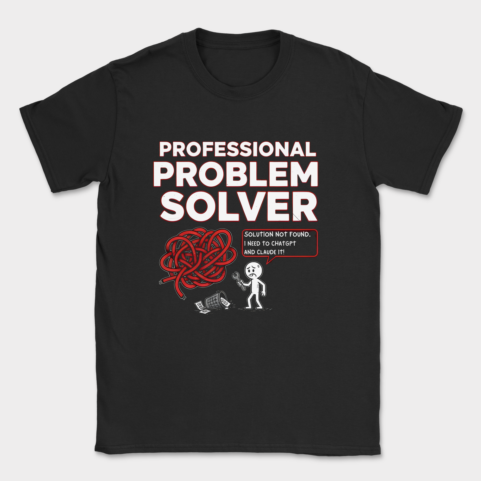 professional problem solver shirt — Black